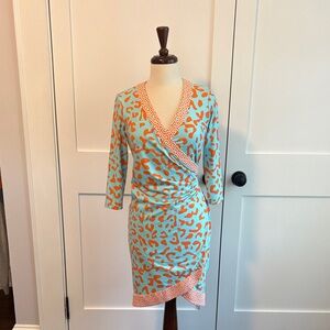 J. McLaughlin stylish faux wrap dress size XS